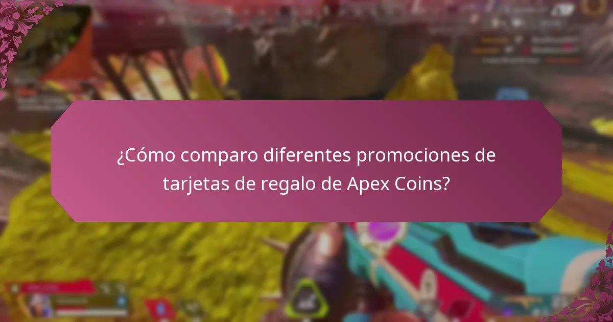 ¿Dónde puedo comprar tarjetas de regalo de Apex Coins?