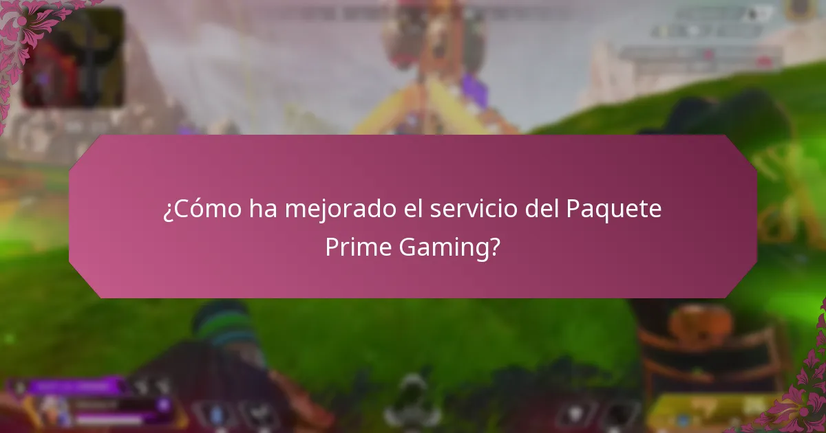 ¿Qué nuevas características se han introducido en el Paquete Prime Gaming?