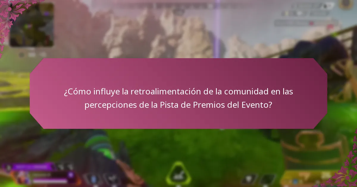 ¿Qué revelan los testimonios sobre la Pista de Premios del Evento?