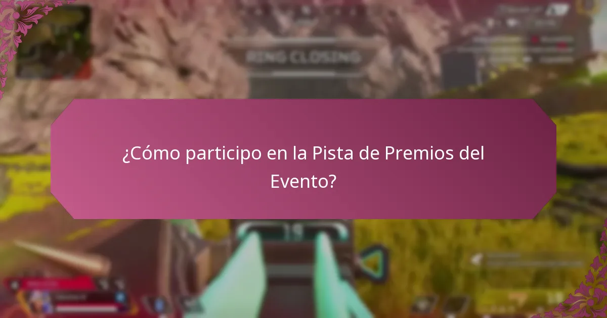 ¿Cuáles son las recompensas por tiempo limitado en la Pista de Premios del Evento?