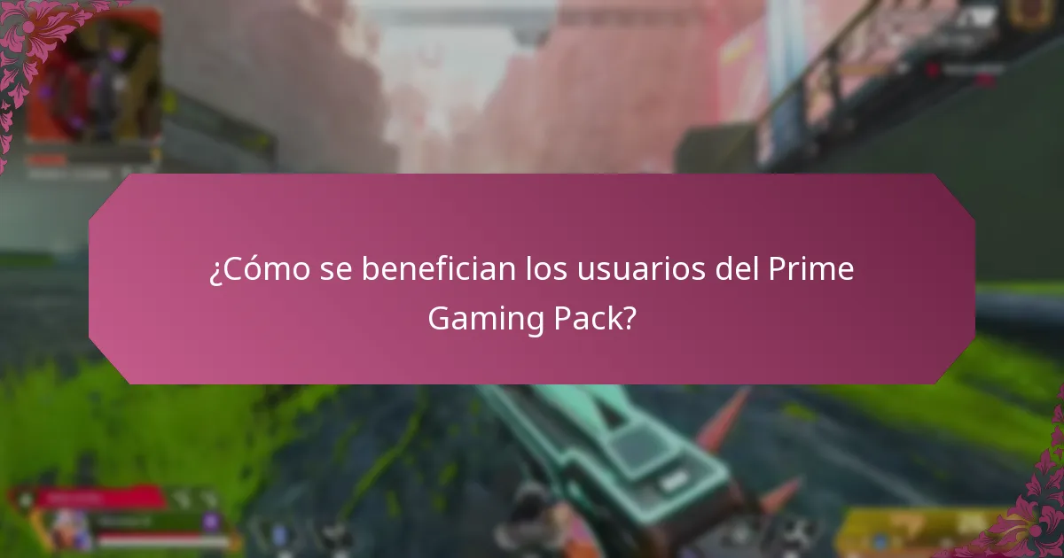 ¿Qué contenido exclusivo se incluye en el Prime Gaming Pack?