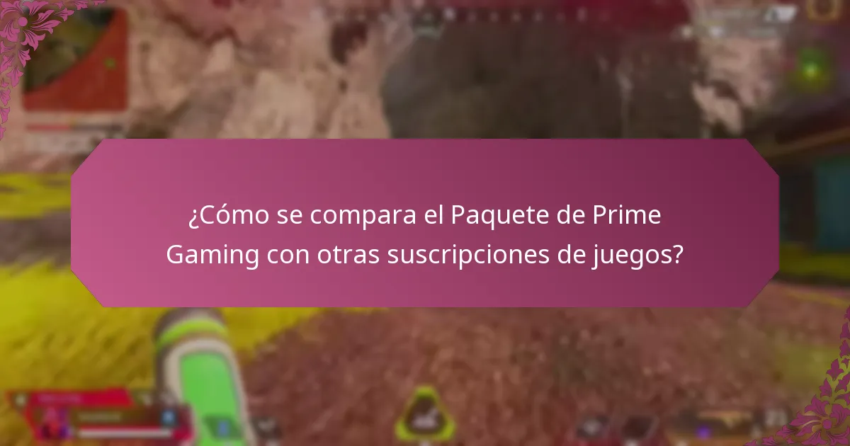 ¿Se puede usar el Paquete de Prime Gaming en diferentes plataformas?