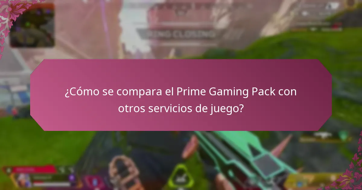 ¿Cuáles son los costos asociados con el Prime Gaming Pack?