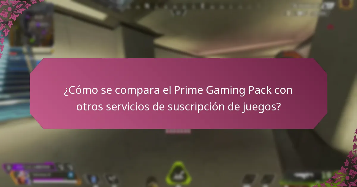¿Qué eventos promocionales están asociados con el Prime Gaming Pack?