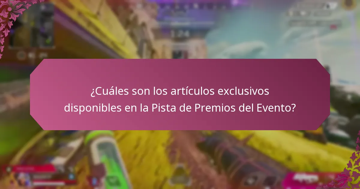 ¿Cómo participo en la Pista de Premios del Evento?