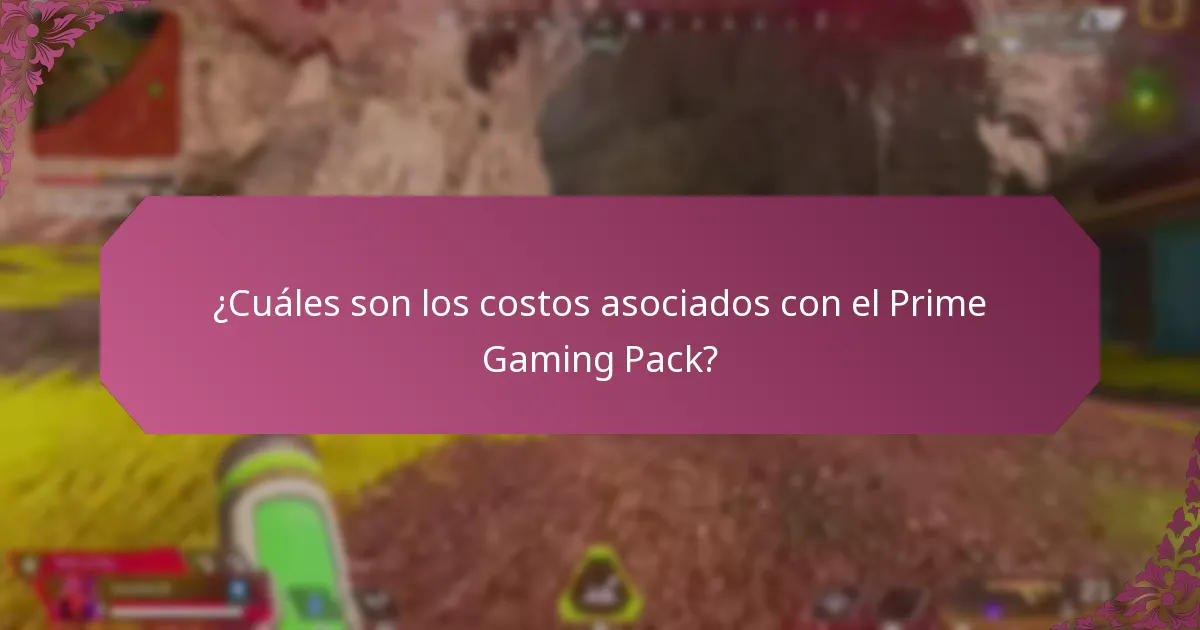 ¿Qué tipos de contenido en el juego están disponibles en el Prime Gaming Pack?