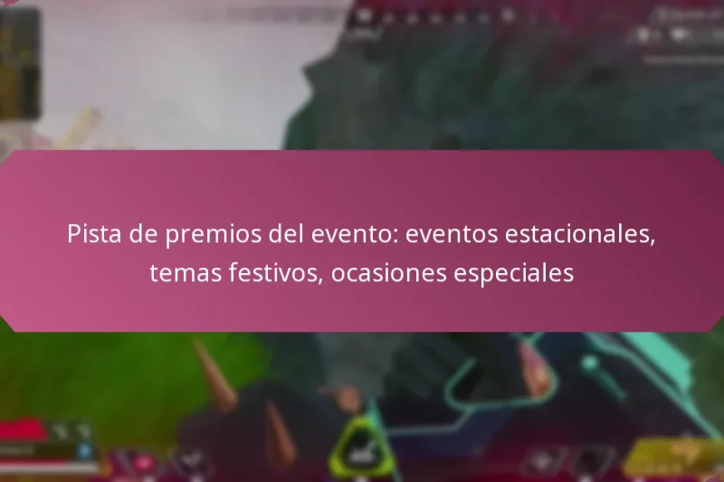 Pista de premios del evento: eventos estacionales, temas festivos, ocasiones especiales
