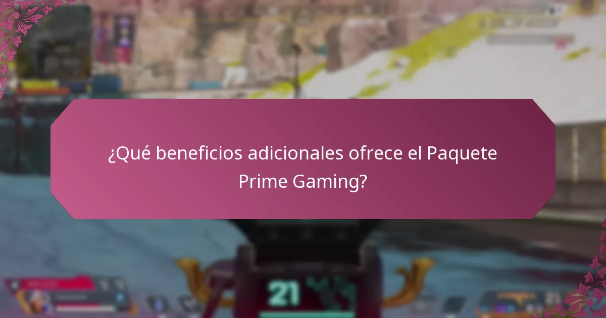 ¿Cómo canjear beneficios del Paquete Prime Gaming?