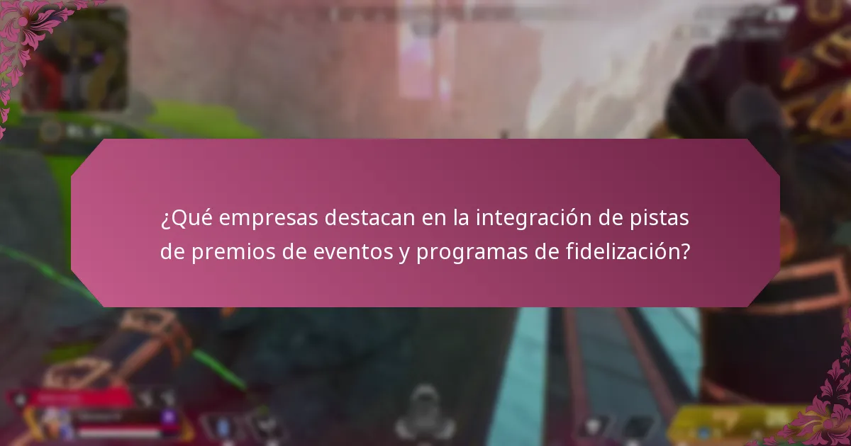¿Cuáles son las mejores prácticas para implementar pistas de premios de eventos?