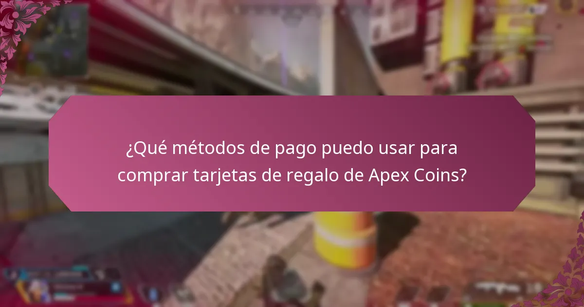 ¿Dónde puedo encontrar tarjetas de regalo de Apex Coins y verificar su disponibilidad?